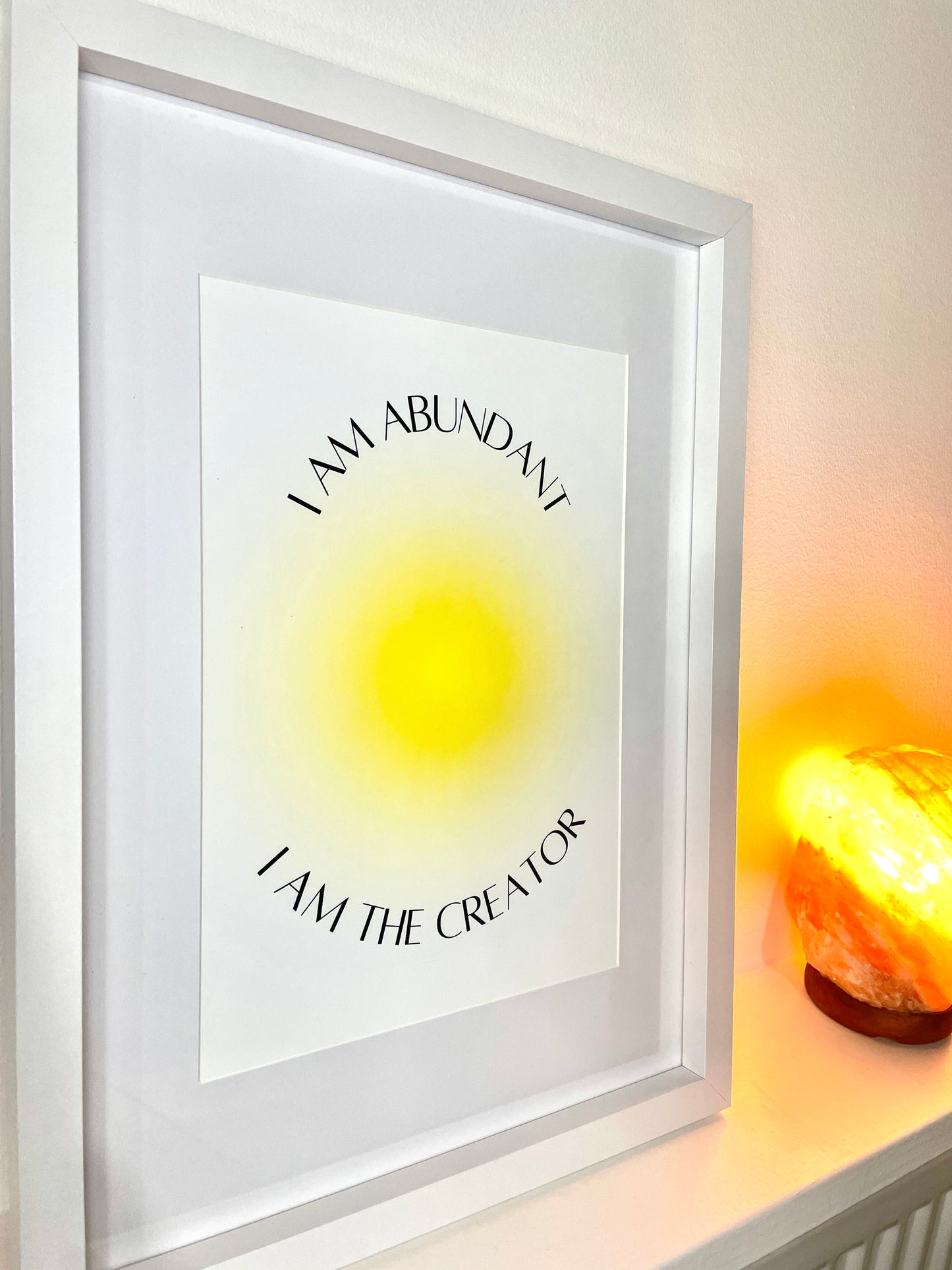 I AM Abundant - Aura print